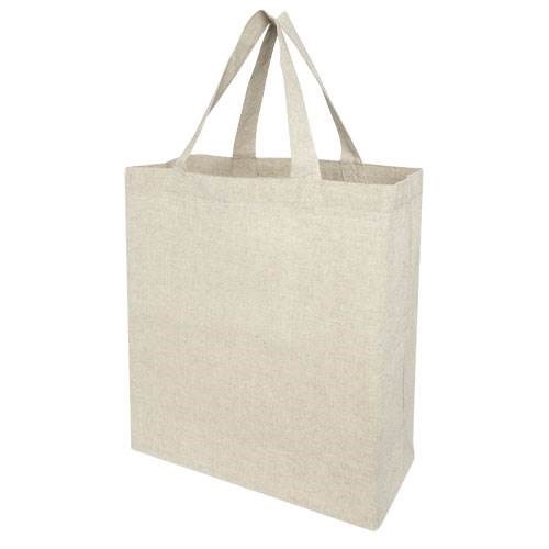 Obrázky: Béžová nákupní taška z recykl. materiálu 150 g/m²