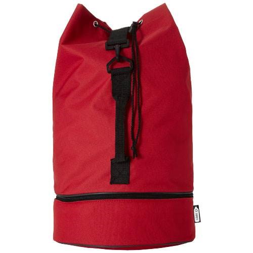 Obrázky: Vodotěsná sport. taška/batoh z RPET červená, Obrázek 3
