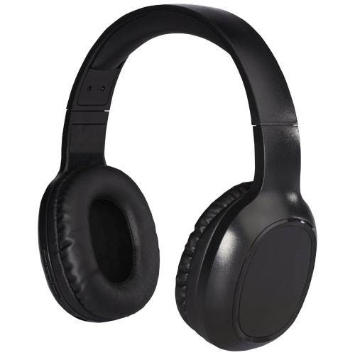 Obrázky: Černá bezdrátová sluchátka s mikrofonem z ABS, Obrázek 1