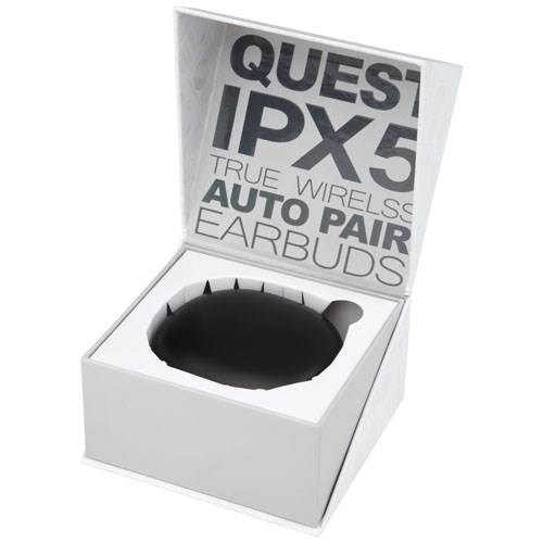 Obrázky: Černá bezdrátová sluchátka IPX5 v krabičce, Obrázek 10