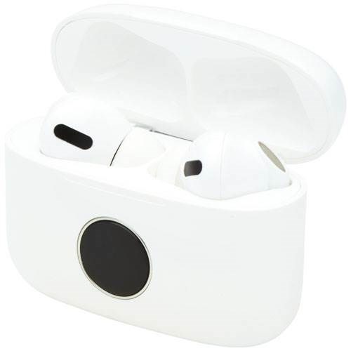 Obrázky: Bílá bezdrátová stereo ANC sluchátka v krabičce, Obrázek 4