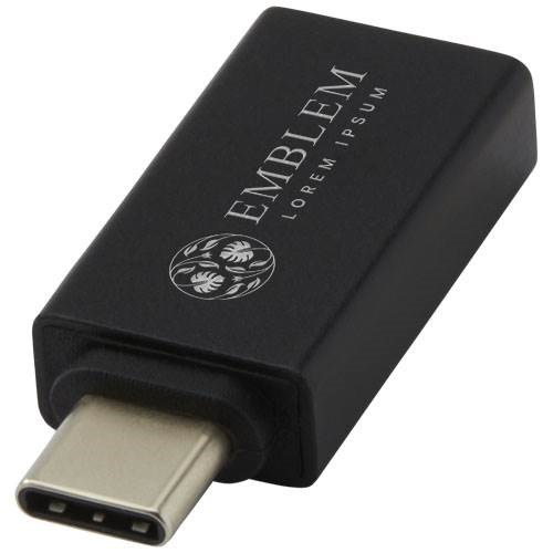 Obrázky: Černý hliníkový adaptér USB-C na USB-A 3.0, Obrázek 4