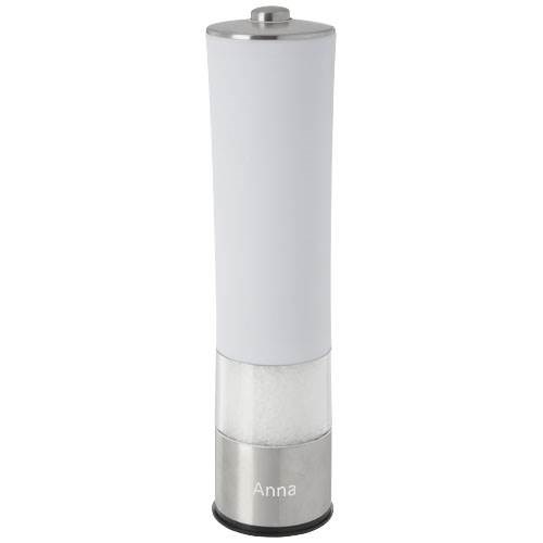 Obrázky: Plastový elektrický mlýnek na sůl nebo pepř, bílý, Obrázek 5