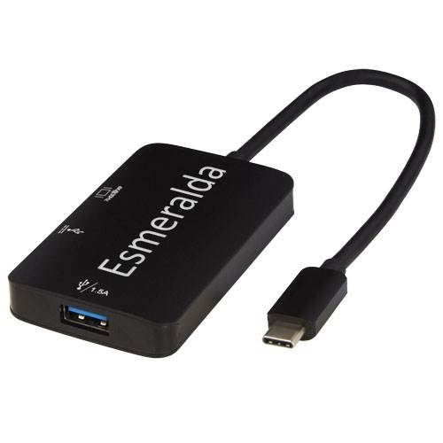Obrázky: Černý adaptér USB C  s výstupy (USB-A/USB-C /HDMI), Obrázek 5