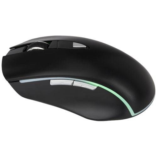 Obrázky: Černá podsvícená ergonomická myš z ABS plastu
