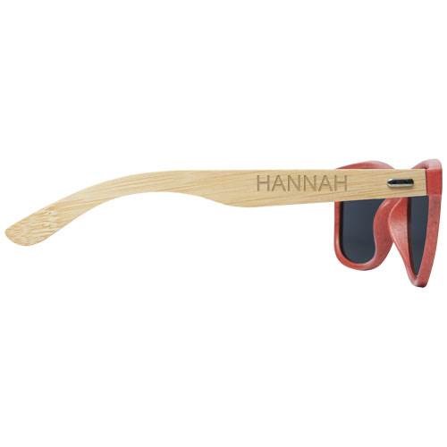 Obrázky: Bambusové sluneční brýle s červenou obrubou, Obrázek 7