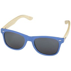 Obrázky: Bambusové sluneční brýle s modrou obrubou