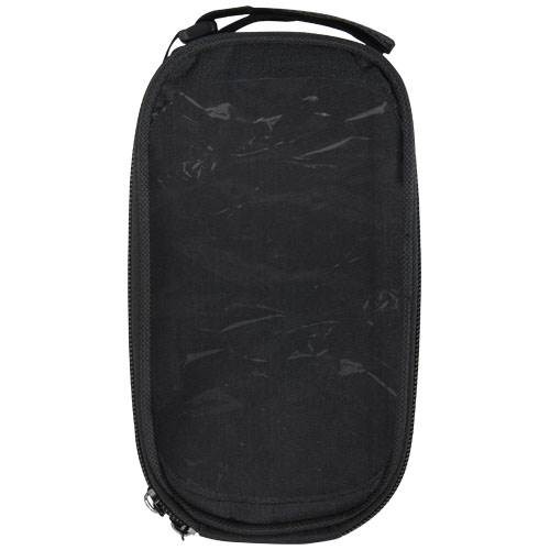 Obrázky: Černá polyester. taška na kolo s kapsou na telefon, Obrázek 4