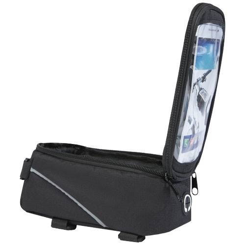 Obrázky: Černá polyester. taška na kolo s kapsou na telefon, Obrázek 5