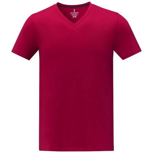 Obrázky: Pánské tričko Somoto ELEVATE do V červené S, Obrázek 4