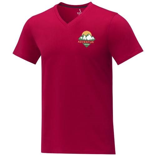 Obrázky: Pánské tričko Somoto ELEVATE do V červené XS, Obrázek 5
