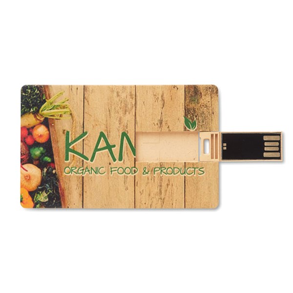 Obrázky: USB flash disk 1 GB, tvar kr.karty z pšenič. slámy, Obrázek 3
