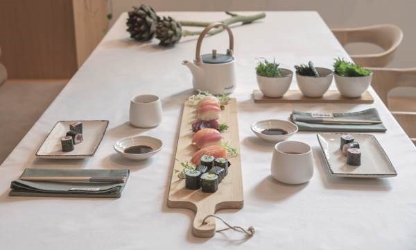 Obrázky: Sada na sushi pro 2 osoby Ukiyo, bílá, Obrázek 6