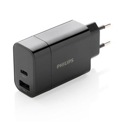 Obrázky: Ultra rychlý PD nabíjecí adaptér Philips, černý