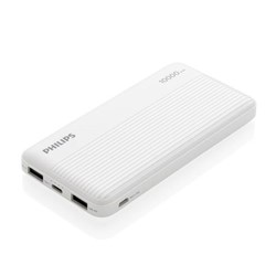 Obrázky: Slim powerbanka 10 000 mAh Philips, bílá
