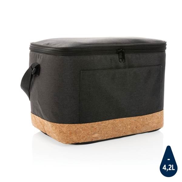 Obrázky: Chladící taška XL s korkovým detailem, černá