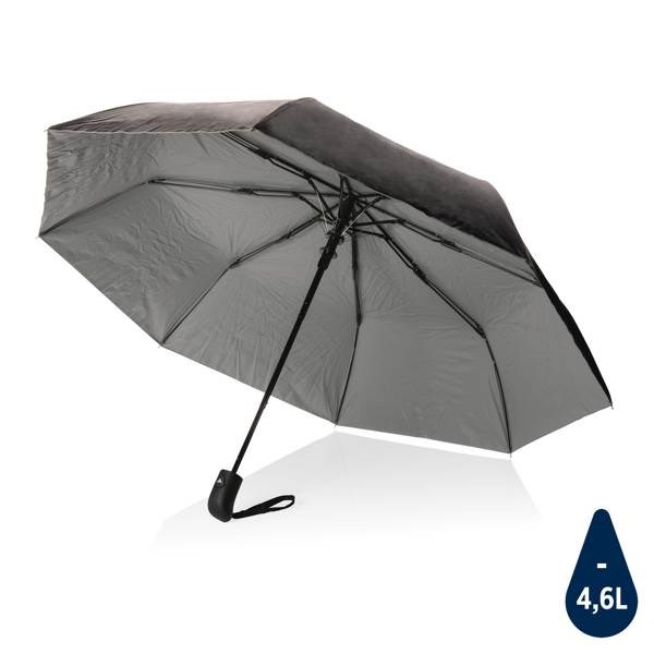 Obrázky: Šedý automatický deštník ze 190T rPET, Obrázek 1