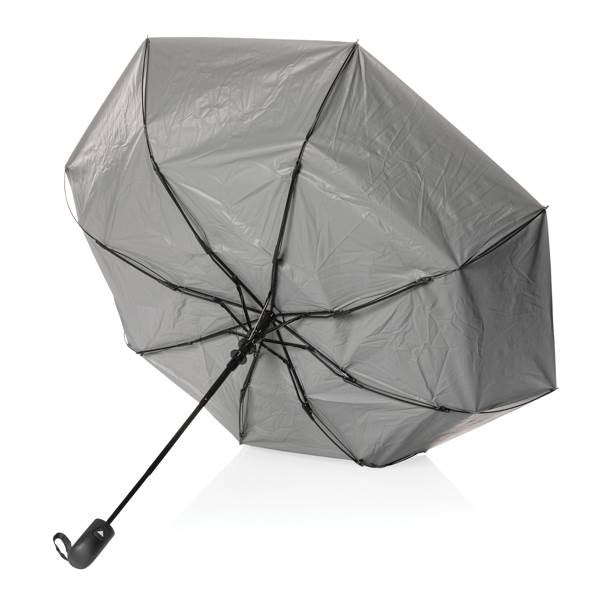 Obrázky: Šedý automatický deštník ze 190T rPET, Obrázek 3