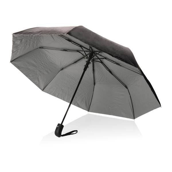 Obrázky: Šedý automatický deštník ze 190T rPET, Obrázek 5