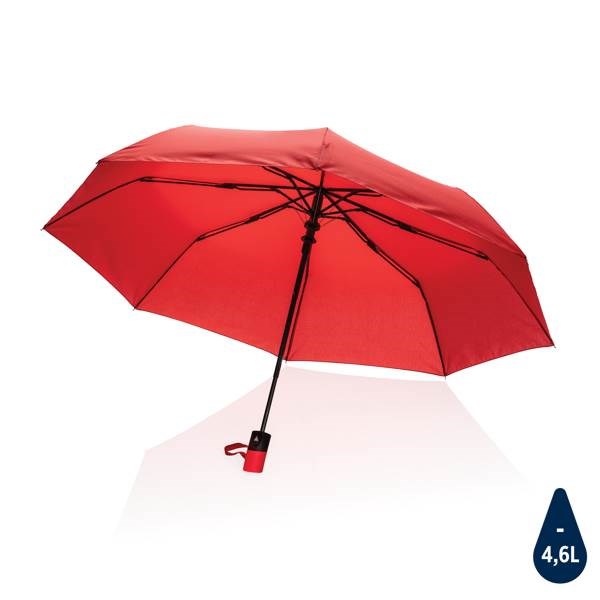 Obrázky: Červený automatický deštník ze 190T RPET AWARE, Obrázek 1
