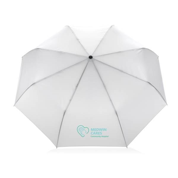 Obrázky: Bílý rPET deštník - automatické otevírání/zavírání, Obrázek 8