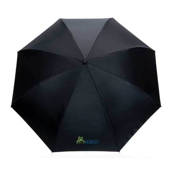 Obrázky: Šedý reverzní deštník ze 190T rPET, manuální, Obrázek 7