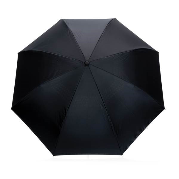 Obrázky: Modrý reverzní deštník ze 190T rPET, manuální, Obrázek 3