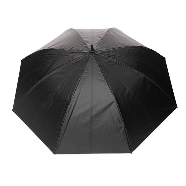 Obrázky: Dvoubarevný stříbrno/černý deštník rPET automatický, Obrázek 2