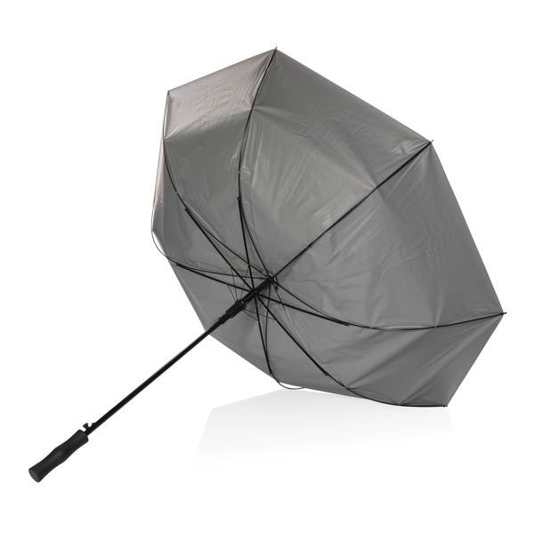 Obrázky: Dvoubarevný stříbrno/černý deštník rPET automatický, Obrázek 3