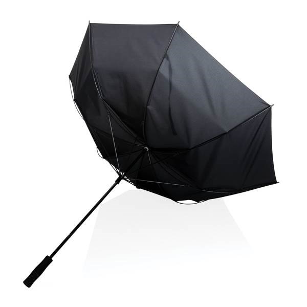 Obrázky: Černý větru odolný rPET deštník, manuální, Obrázek 3