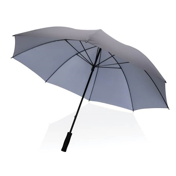 Obrázky: Šedý větru odolný rPET deštník, manuální, Obrázek 5