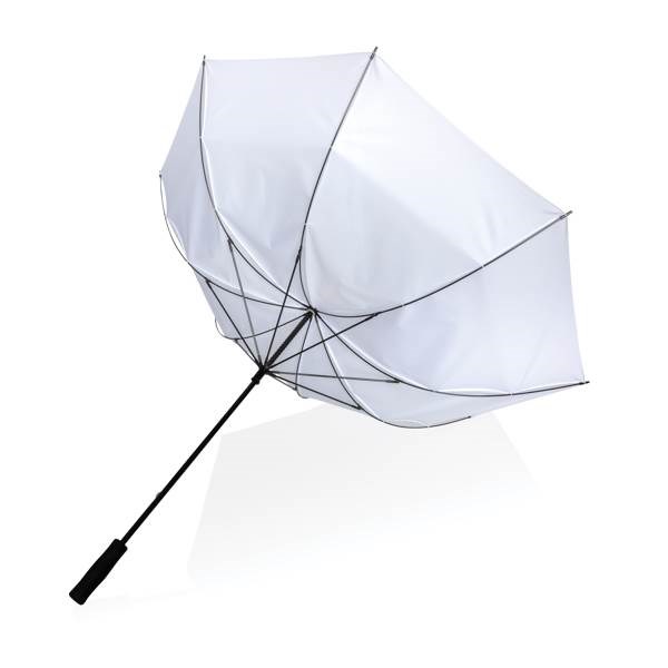 Obrázky: Bílý větru odolný rPET deštník, manuální, Obrázek 3
