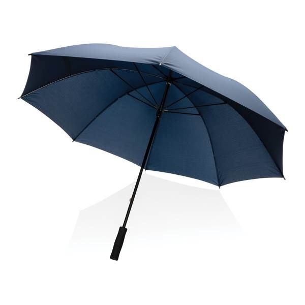 Obrázky: Modrý větru odolný rPET deštník, manuální, Obrázek 5
