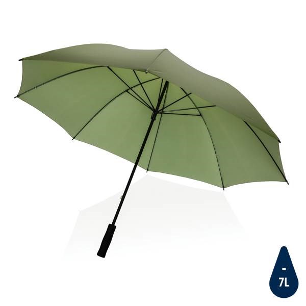 Obrázky: Zelený větru odolný rPET deštník, manuální, Obrázek 1
