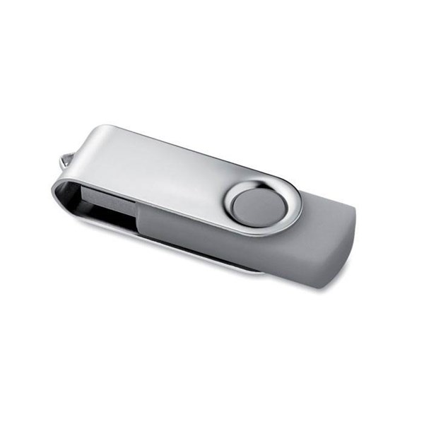 Obrázky: Twister Techmate šedo-stříbrný USB flash disk 8GB