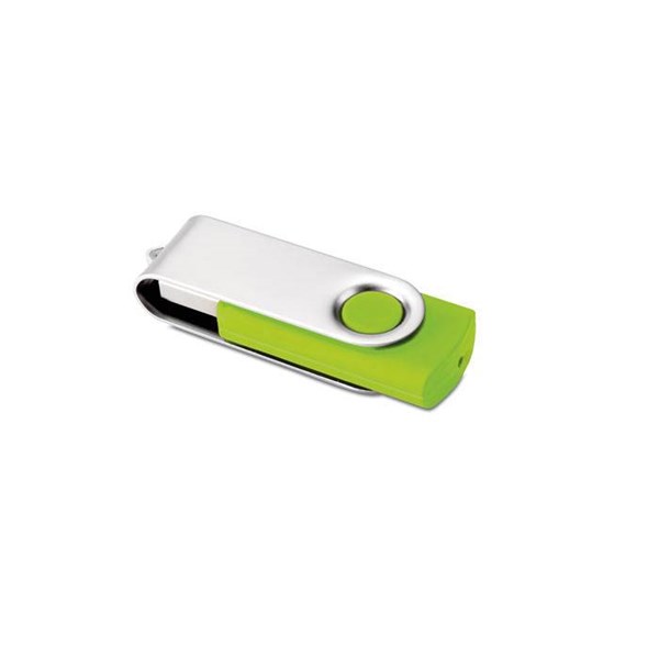 Obrázky: Twister Techmate limetkovo-stříb. USB flash disk 8GB