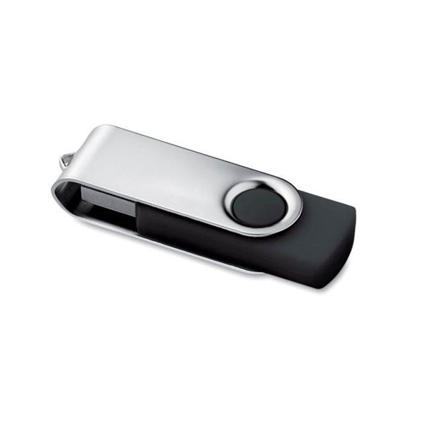 Obrázky: Stříbrno-černý USB flash disk 16GB