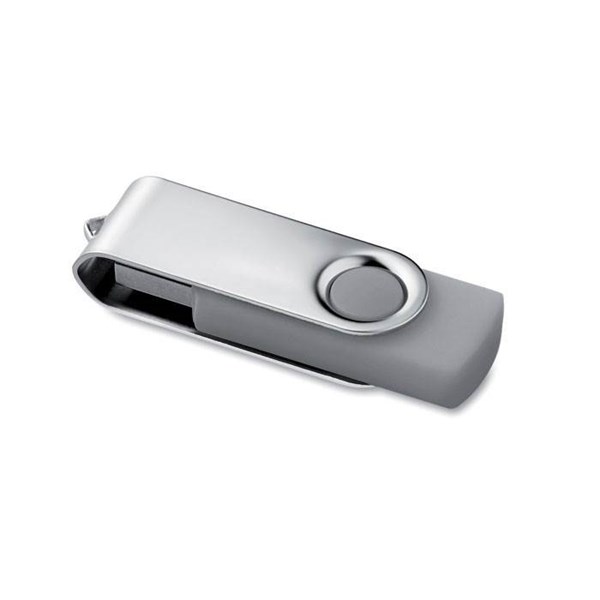 Obrázky: Stříbrno-šedý USB flash disk 16GB