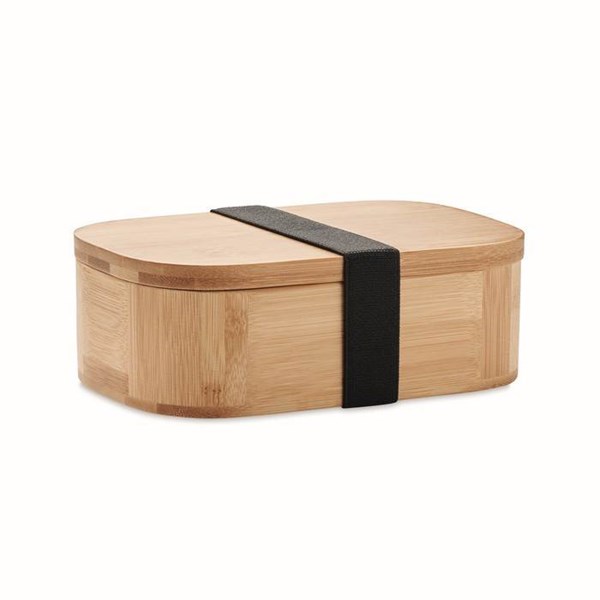 Obrázky: Bambusová krabička na jídlo 650 ml, hnědá, Obrázek 1