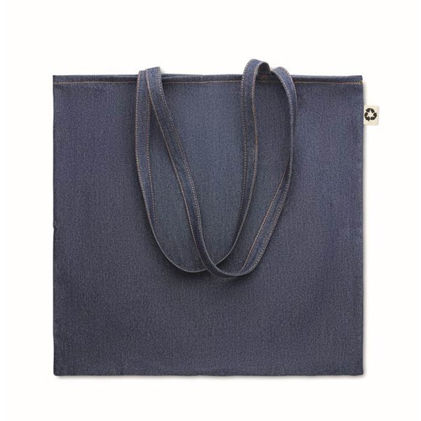 Obrázky: Modrá taška z recykl. džínoviny s dlouhými uchy