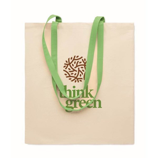 Obrázky: Bavlněná taška 140 gr s dlouhými zelenými uchy, Obrázek 2