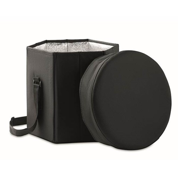 Obrázky: Chladící  taška jako stolička nebo stolek, černá