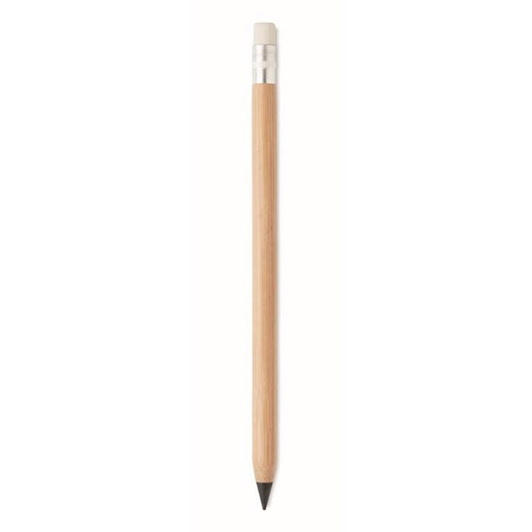 Obrázky: Bezinkoustová bambusová tužka s gumou