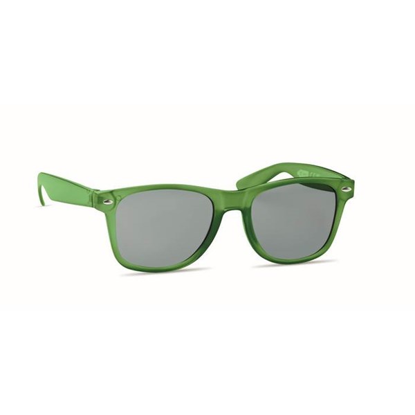 Obrázky: Transparentní zelené sluneční brýle s RPET obrubou