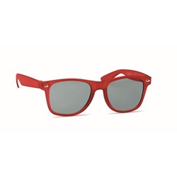 Obrázky: Transparentní červené sluneční brýle s RPET obrubou