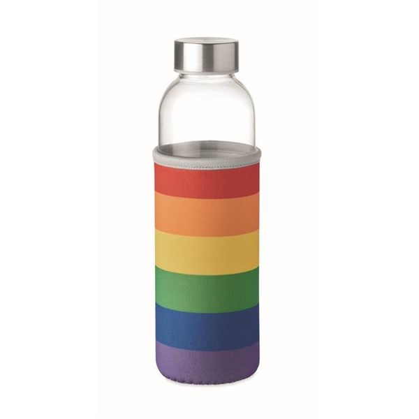 Obrázky: Skleněná láhev v barevném neoprenovém pouzdře