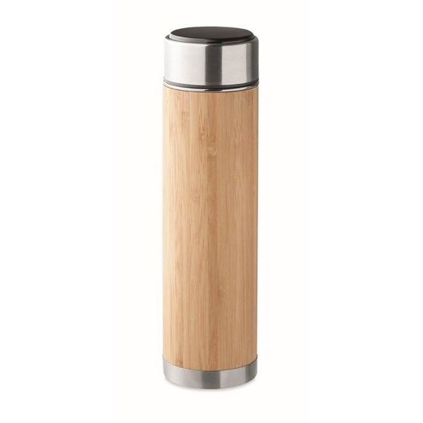 Obrázky: Nerezová termoska z bambusu, 480 ml, Obrázek 6