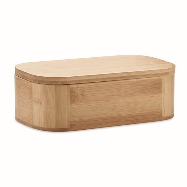 Obrázky: Bambusová krabička na jídlo 1l, hnědá, Obrázek 3