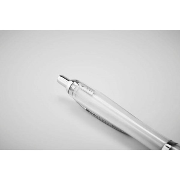 Obrázky: Bílé plastové kuličkové pero z RPET, Obrázek 5