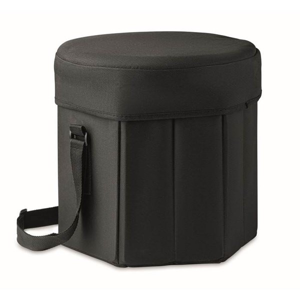 Obrázky: Chladící  taška jako stolička nebo stolek, černá, Obrázek 4